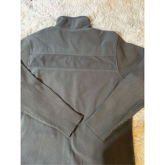 Weekendz off full zip long sleeve charcoal panel fleece sweatshirt L - Picture 4 of 6